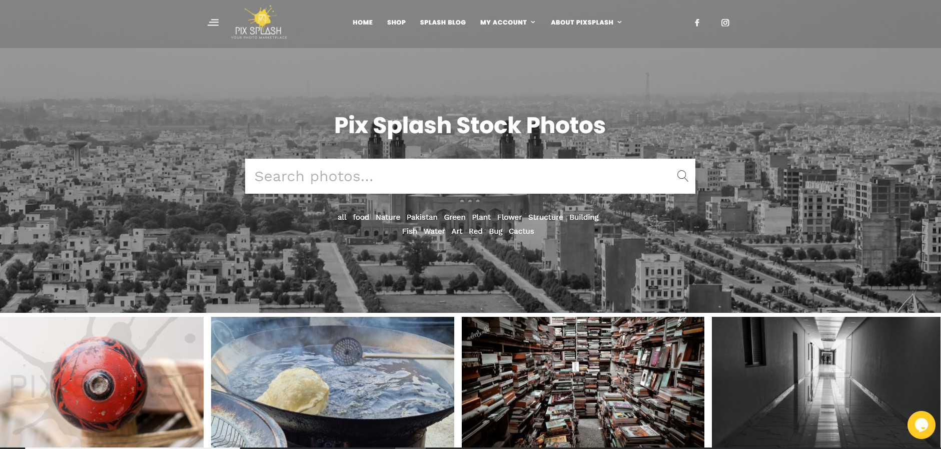 PixSpash- Stock Image Website